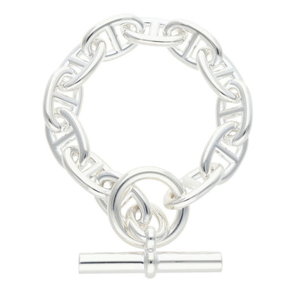 HERMES Chaine d'Ancre TGM Silver Bracelet Size ONE SIZE