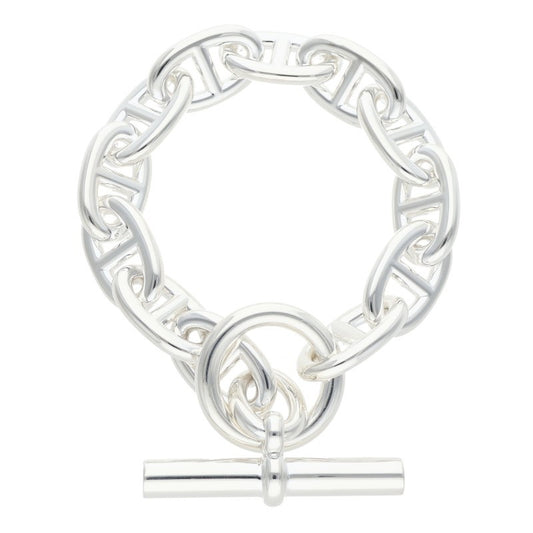 HERMES Chaine d'Ancre TGM Silver Bracelet Size ONE SIZE