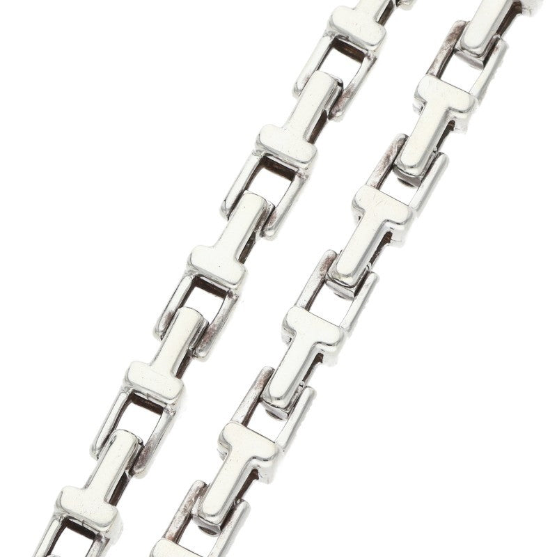 TIFFANY&Co. T Narrow Chain Silver Bracelet Size ONE SIZE