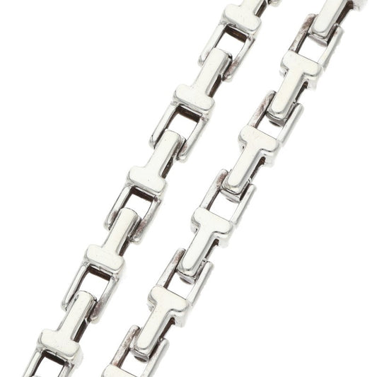 TIFFANY&Co. T Narrow Chain Silver Bracelet Size ONE SIZE