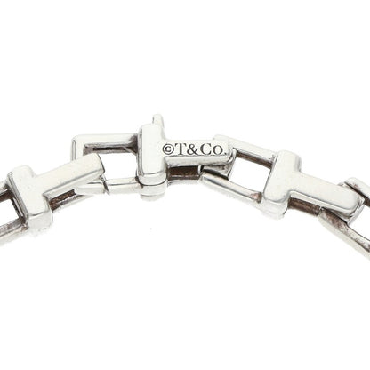 TIFFANY&Co. T Narrow Chain Silver Bracelet Size ONE SIZE