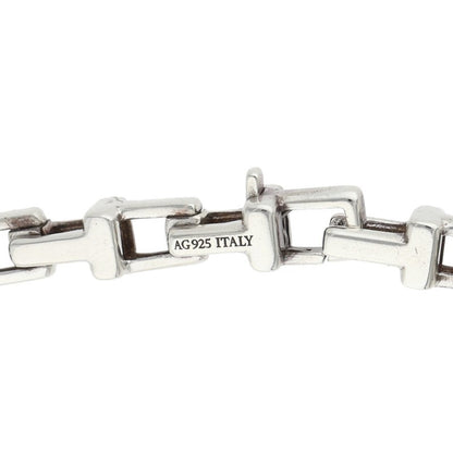 TIFFANY&Co. T Narrow Chain Silver Bracelet Size ONE SIZE