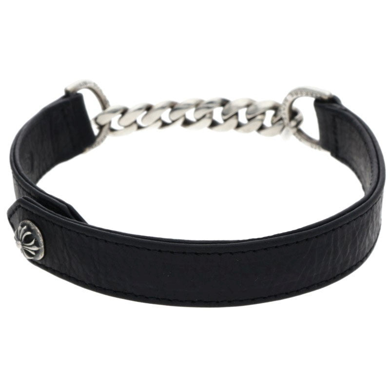 Chrome Hearts Cross Ball Double Chain Leather Size ONE SIZE