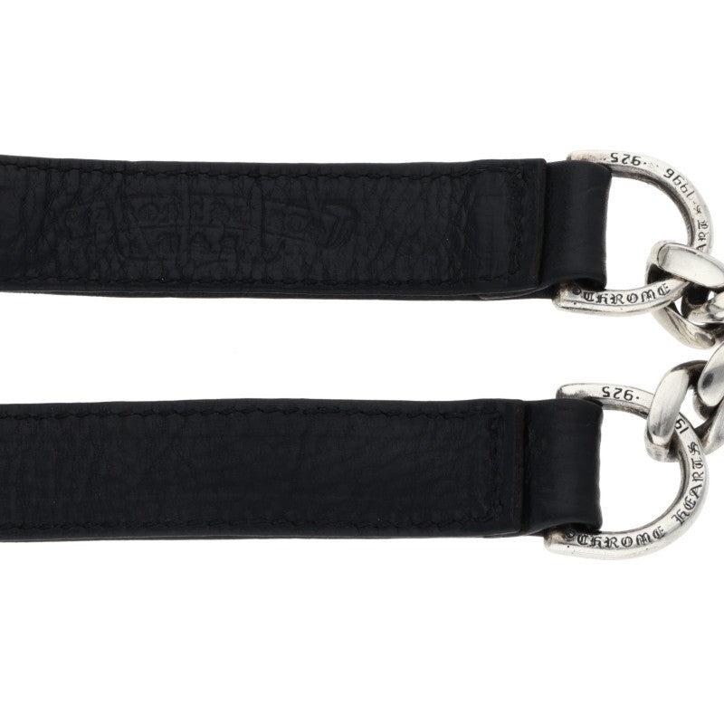 Chrome Hearts Cross Ball Double Chain Leather Size ONE SIZE