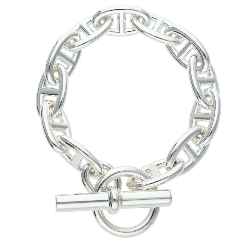 HERMES Chaine d'Ancre GM Silver Bracelet Size ONE SIZE