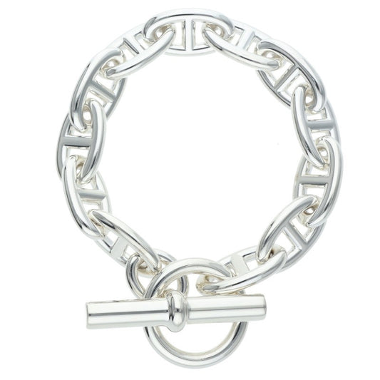 HERMES Chaine d'Ancre GM Silver Bracelet Size ONE SIZE