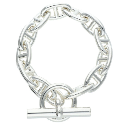 HERMES Chaine d'Ancre GM Silver Bracelet Size ONE SIZE