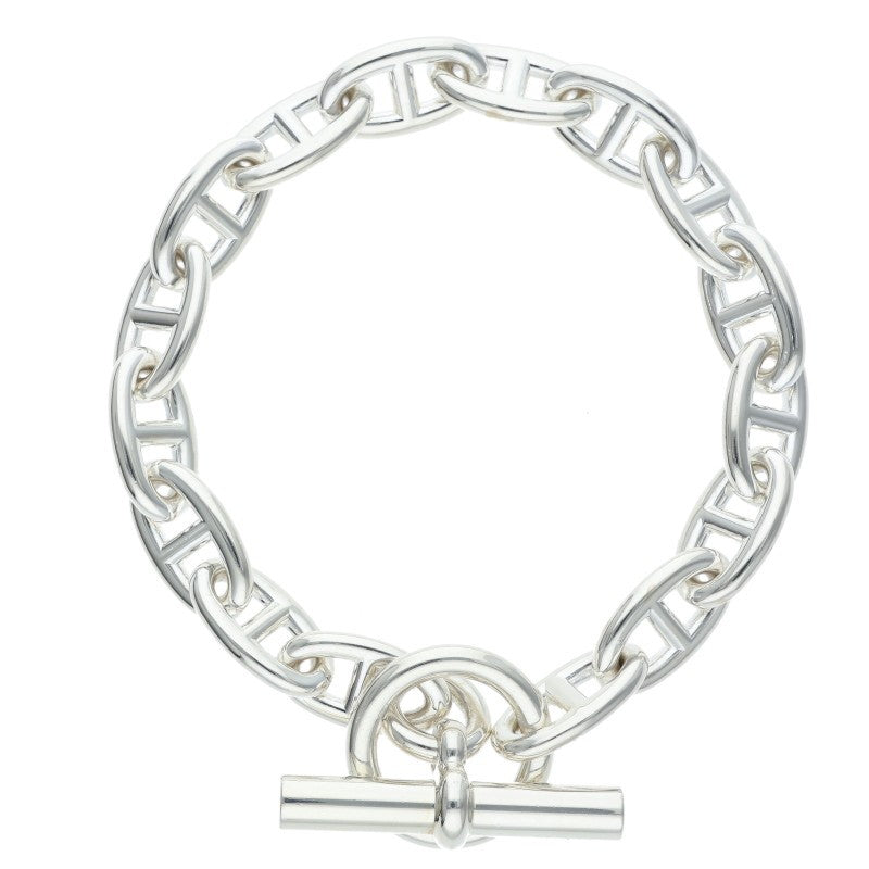 HERMES Chaine d'Ancre GM Silver Bracelet Size ONE SIZE
