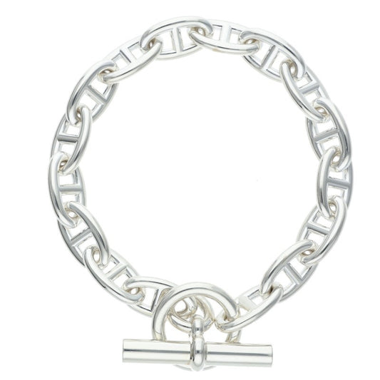 HERMES Chaine d'Ancre GM Silver Bracelet Size ONE SIZE