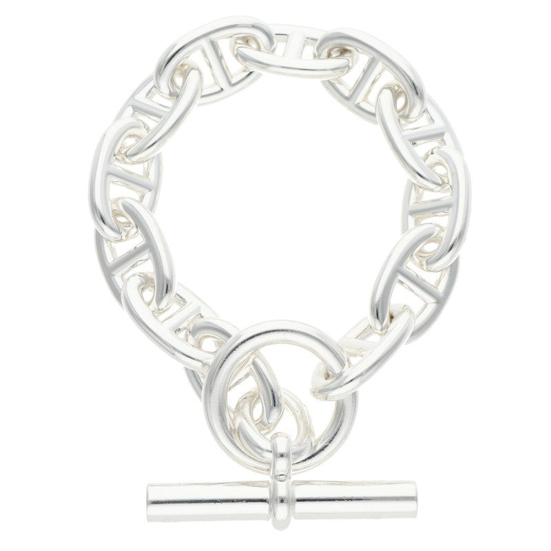 HERMES Chaine d'Ancre TGM Silver Bracelet Size ONE SIZE