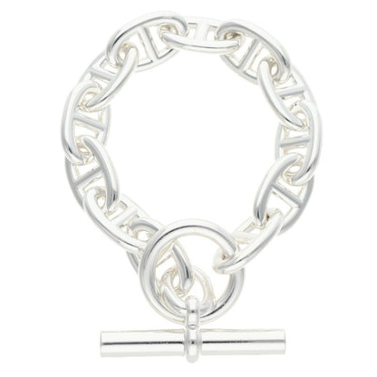 HERMES Chaine d'Ancre TGM Silver Bracelet Size ONE SIZE