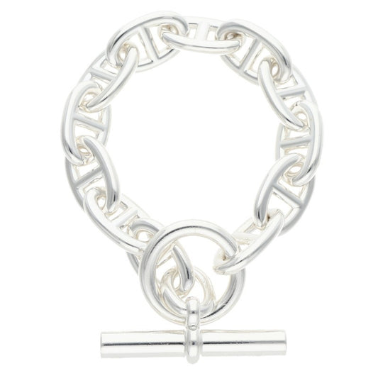 HERMES Chaine d'Ancre TGM Silver Bracelet Size ONE SIZE