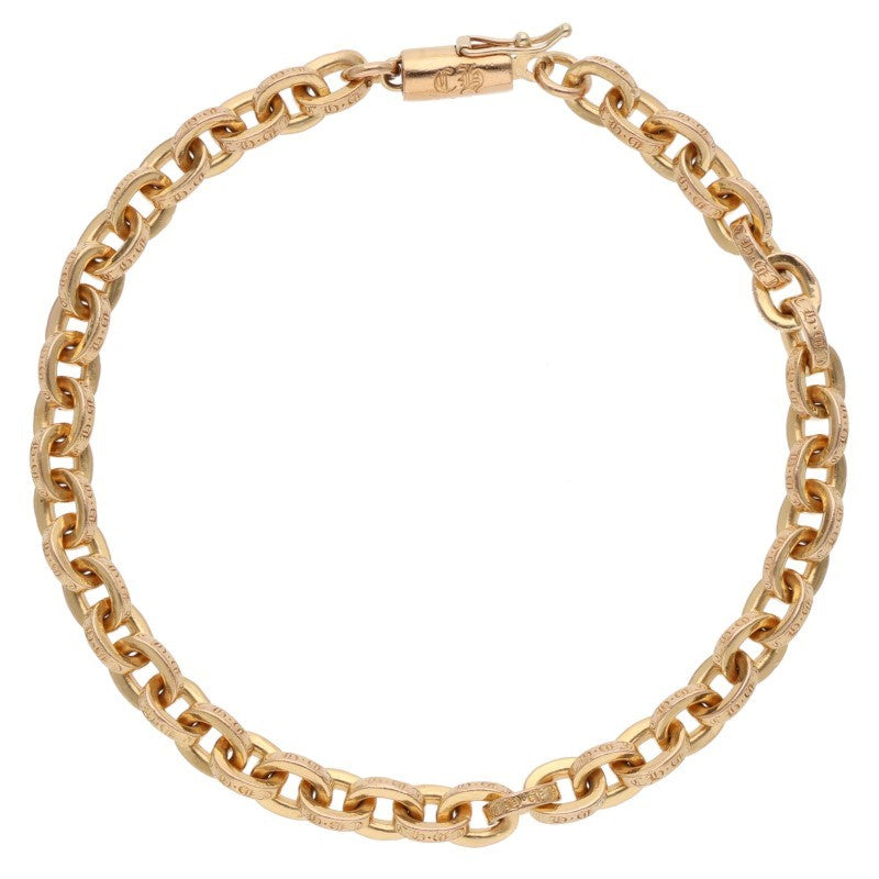Chrome Hearts 22K Paper Chain Gold Bracelet Size ONE SIZE
