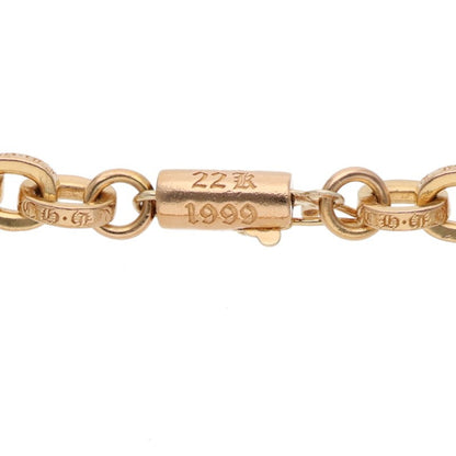 Chrome Hearts 22K Paper Chain Gold Bracelet Size ONE SIZE
