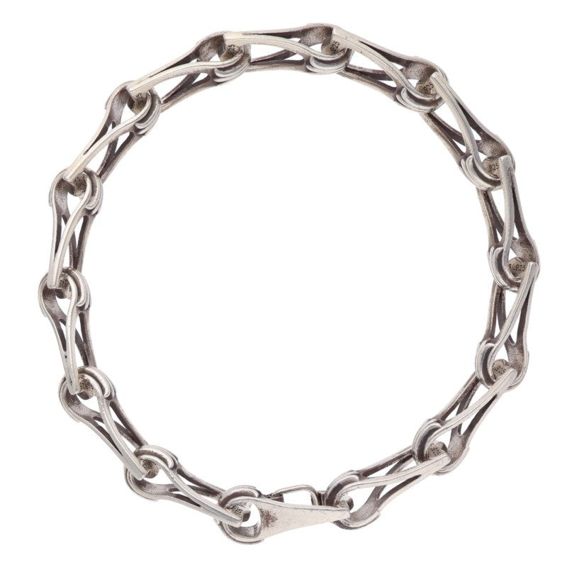 Chrome Hearts Window Chain 925 Silver Bracelet Size 13LINK