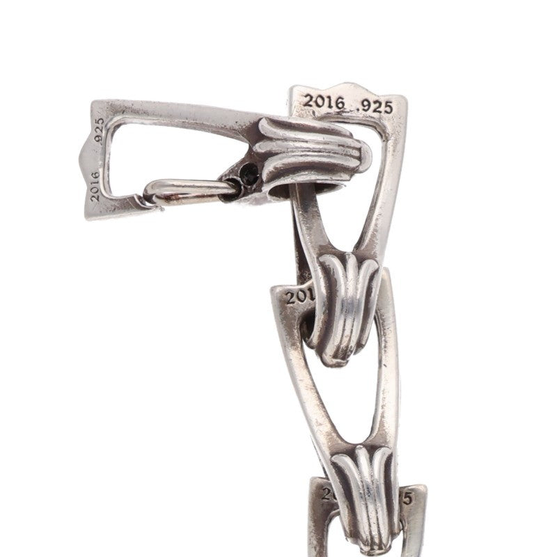 Chrome Hearts Window Chain 925 Silver Bracelet Size 13LINK