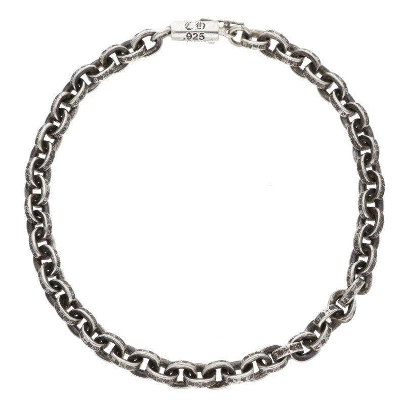 Chrome Hearts Paper Chain Silver Bracelet Size 8INCH