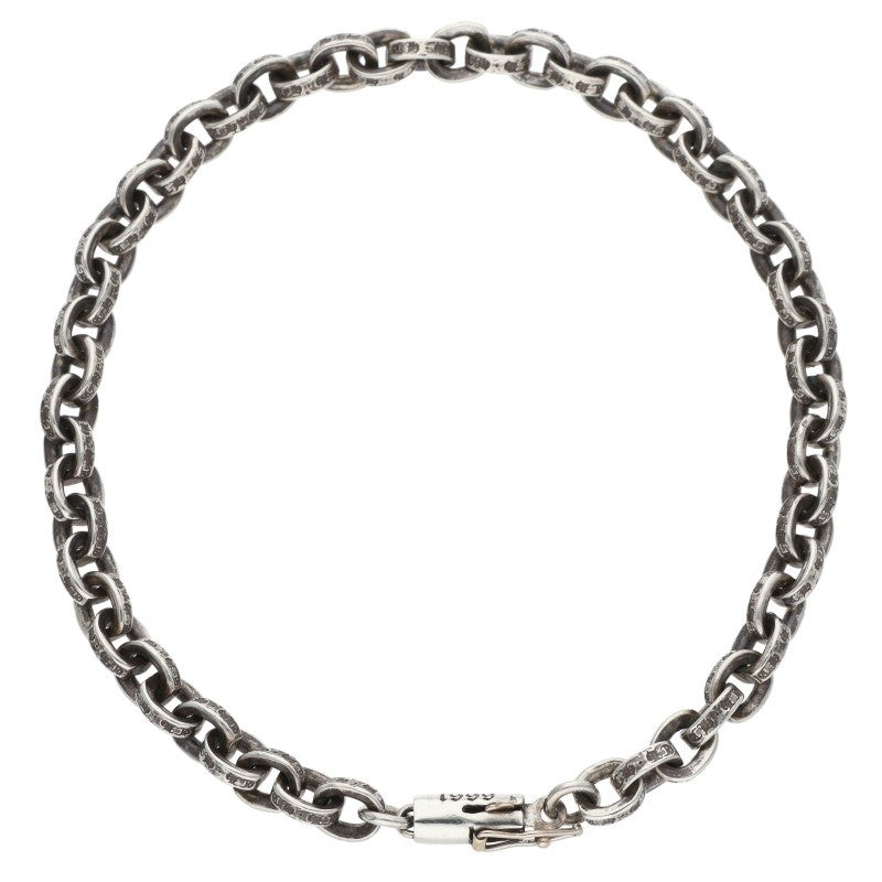 Chrome Hearts Paper Chain Silver Bracelet Size 8INCH