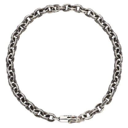 Chrome Hearts Paper Chain Silver Bracelet Size 8INCH