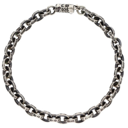 Chrome Hearts PAPER CHAIN Silver Bracelet Size 7INCH