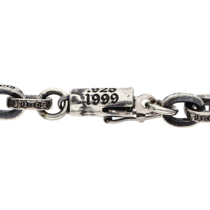 Chrome Hearts PAPER CHAIN Silver Bracelet Size 7INCH