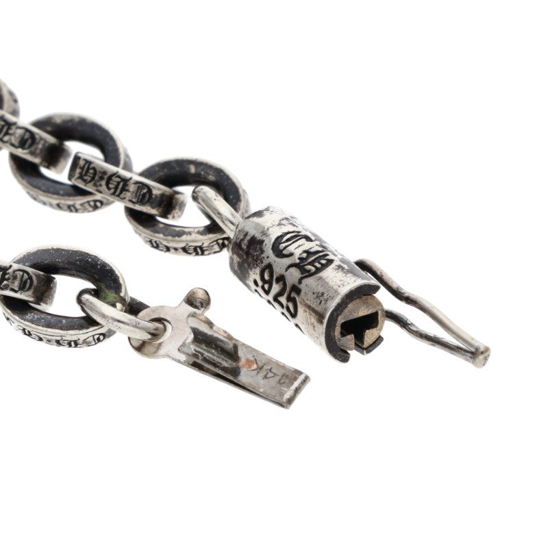 Chrome Hearts PAPER CHAIN Silver Bracelet Size 7INCH