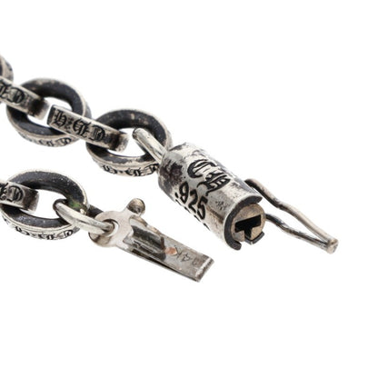 Chrome Hearts PAPER CHAIN Silver Bracelet Size 7INCH
