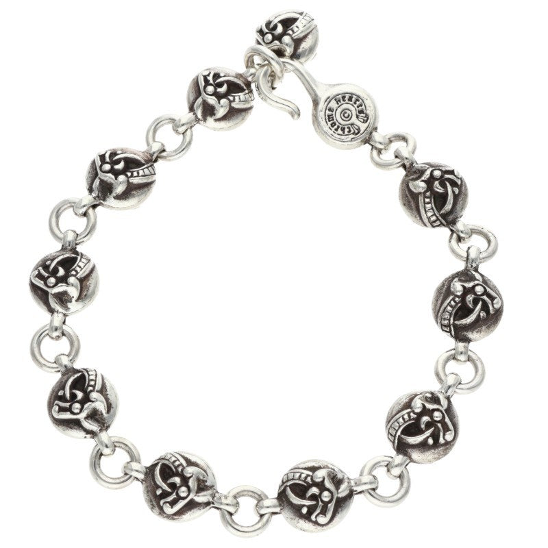 Chrome Hearts NO2 CELTIC BALL Silver Bracelet Size ONE SIZE