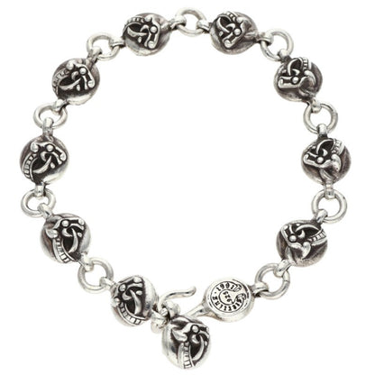 Chrome Hearts NO2 CELTIC BALL Silver Bracelet Size ONE SIZE