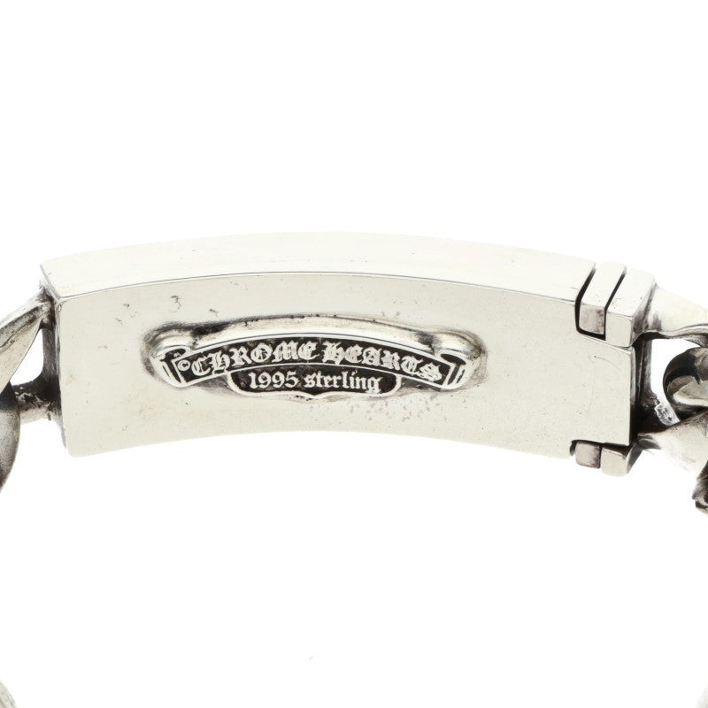 Chrome Hearts ID 3CHX Sterling Silver Bracelet Size 13LINK
