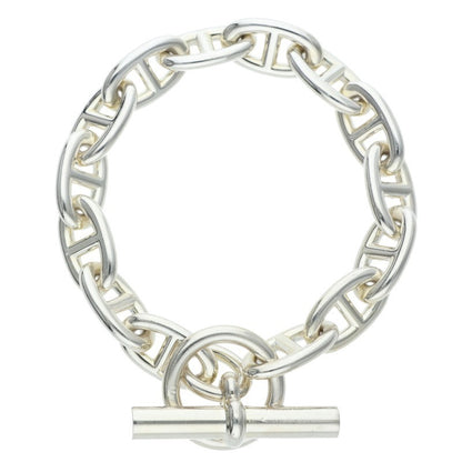 HERMES Chaine d'Ancre GM 925 Silver Bracelet Size ONE SIZE