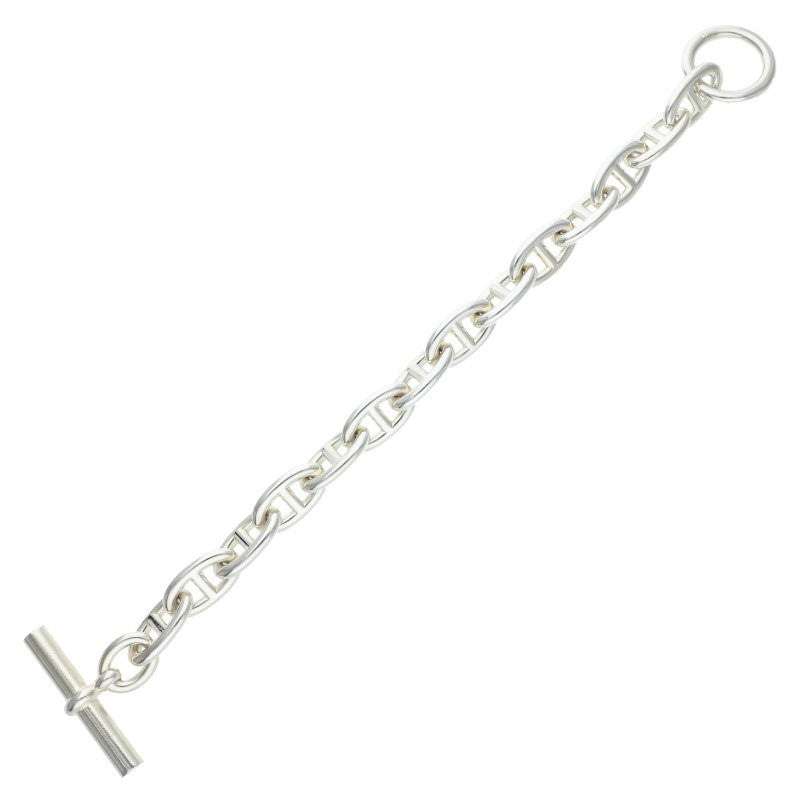 HERMES Chaine d'Ancre GM 925 Silver Bracelet Size ONE SIZE
