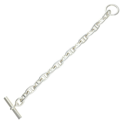 HERMES Chaine d'Ancre GM 925 Silver Bracelet Size ONE SIZE
