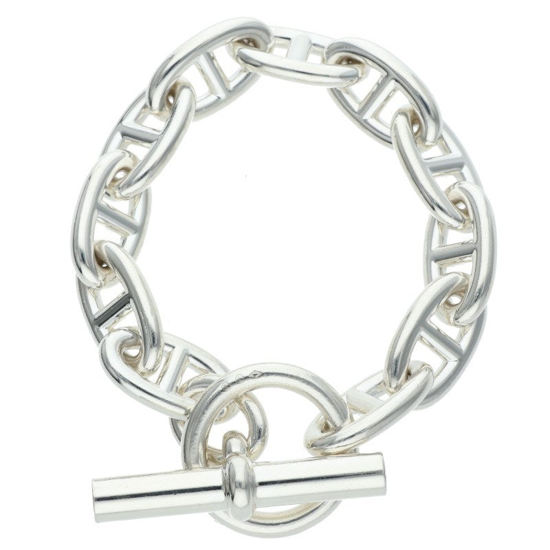 HERMES Chaine d'Ancre GM Silver Bracelet Size ONE SIZE