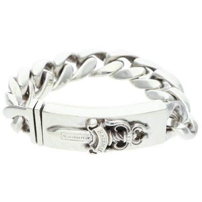 Chrome Hearts ID DAGGER Silver Bracelet Size 11LINK