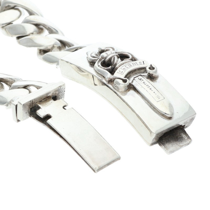 Chrome Hearts ID DAGGER Silver Bracelet Size 11LINK