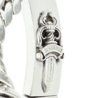 Chrome Hearts ID DAGGER Silver Bracelet Size 11LINK