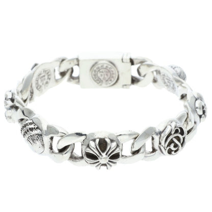 Chrome Hearts SMALL MULTI LINK Silver Bracelet Size 7LINK