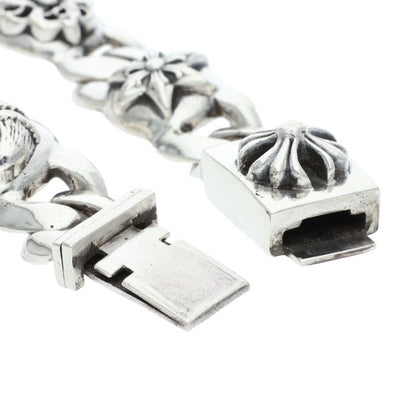 Chrome Hearts SMALL MULTI LINK Silver Bracelet Size 7LINK