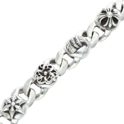 Chrome Hearts SMALL MULTI LINK Silver Bracelet Size 7LINK