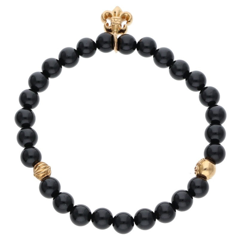 Chrome Hearts 22K BS Fleur 6mm Bead Bracelet Size ONE SIZE