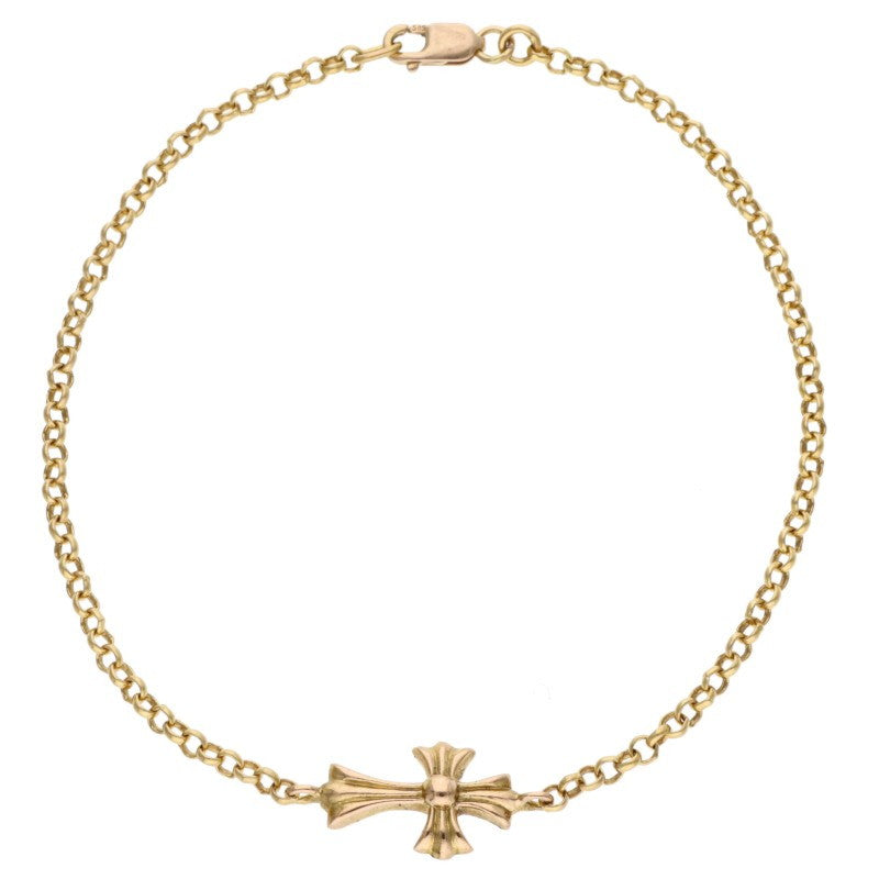 Chrome Hearts 22K Baby Fat Chain Gold Bracelet Size ONE SIZE