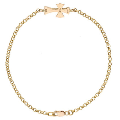Chrome Hearts 22K Baby Fat Chain Gold Bracelet Size ONE SIZE