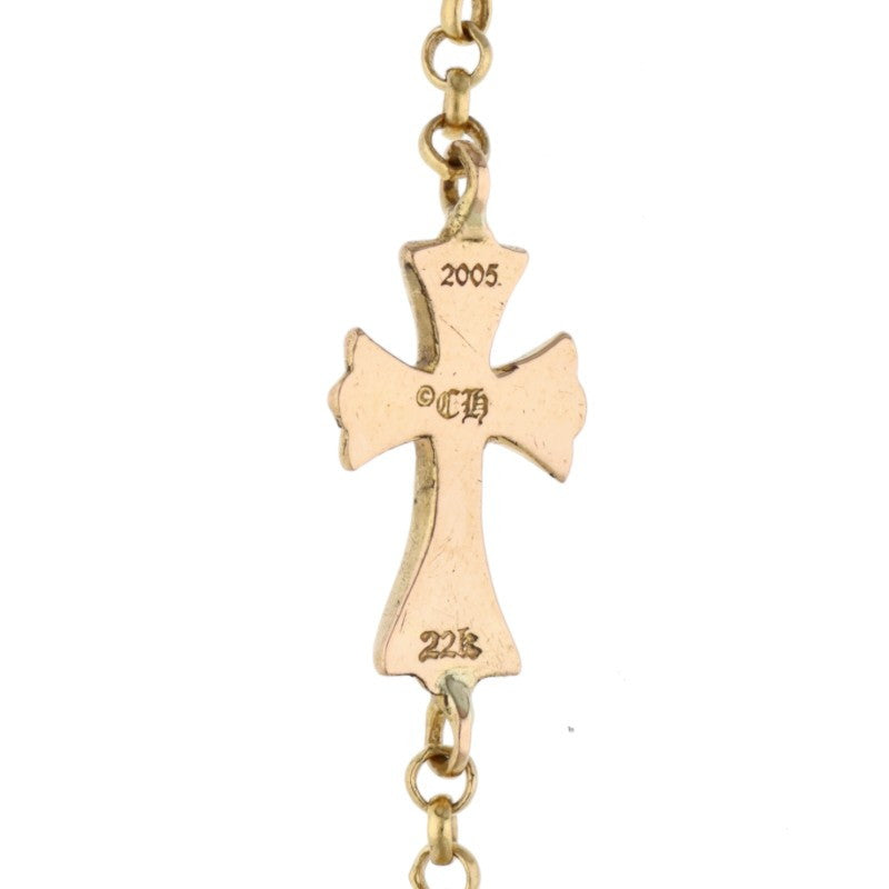 Chrome Hearts 22K Baby Fat Chain Gold Bracelet Size ONE SIZE