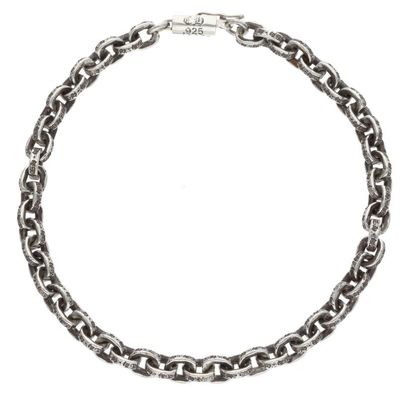 Chrome Hearts PAPER CHAIN Silver Bracelet Size 8INCH