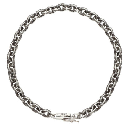 Chrome Hearts PAPER CHAIN Silver Bracelet Size 8INCH