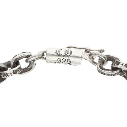 Chrome Hearts PAPER CHAIN Silver Bracelet Size 8INCH