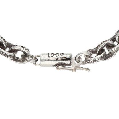 Chrome Hearts PAPER CHAIN Silver Bracelet Size 8INCH