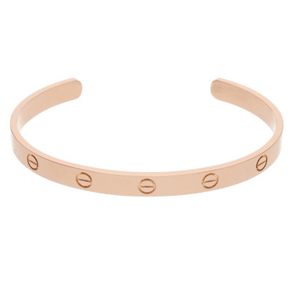 Cartier LOVE BRACELET Open 18K Pink Gold Size ONE SIZE