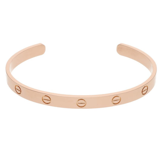 Cartier LOVE BRACELET Open 18K Pink Gold Size ONE SIZE